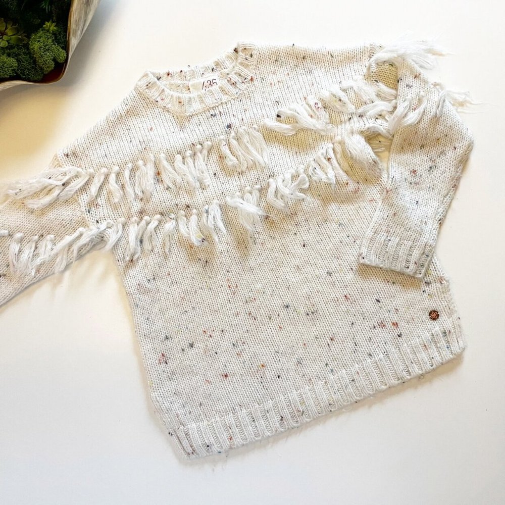 Matilda Jane Speckled Fringe Sweater | Size 10